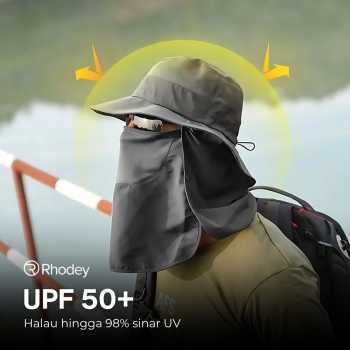 Gambar produk Rhodey Topi Rimba Outdoor Anti UV Waterproof Boonie Hat Nylon - GL012