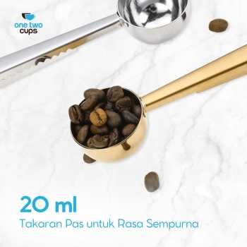 Gambar produk One Two Cups Sendok Takar Kopi Teh Measuring Spoon with Clip - G166