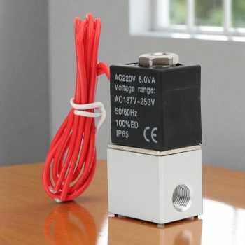 Gambar produk SHIKI Solenoid Valve Katup Air Otomatis Normally Closed 220V 1/8 Inch - 2V025