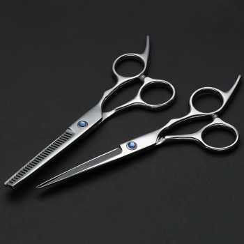 Gambar produk YUCH Gunting Rambut Lurus Sasak Oil Quenching Stainless Steel 4Cr13 Thinning Scissor - YC6