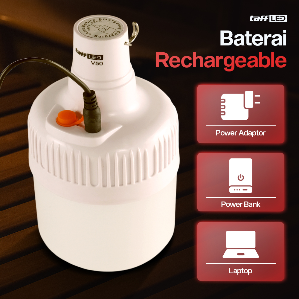 Gambar produk TaffLED Lampu LED Camping Gantung Waterproof Natural White 50W - V-50