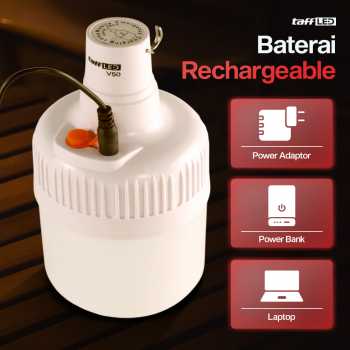 Gambar produk TaffLED Lampu LED Camping Gantung Waterproof Natural White 50W - V-50