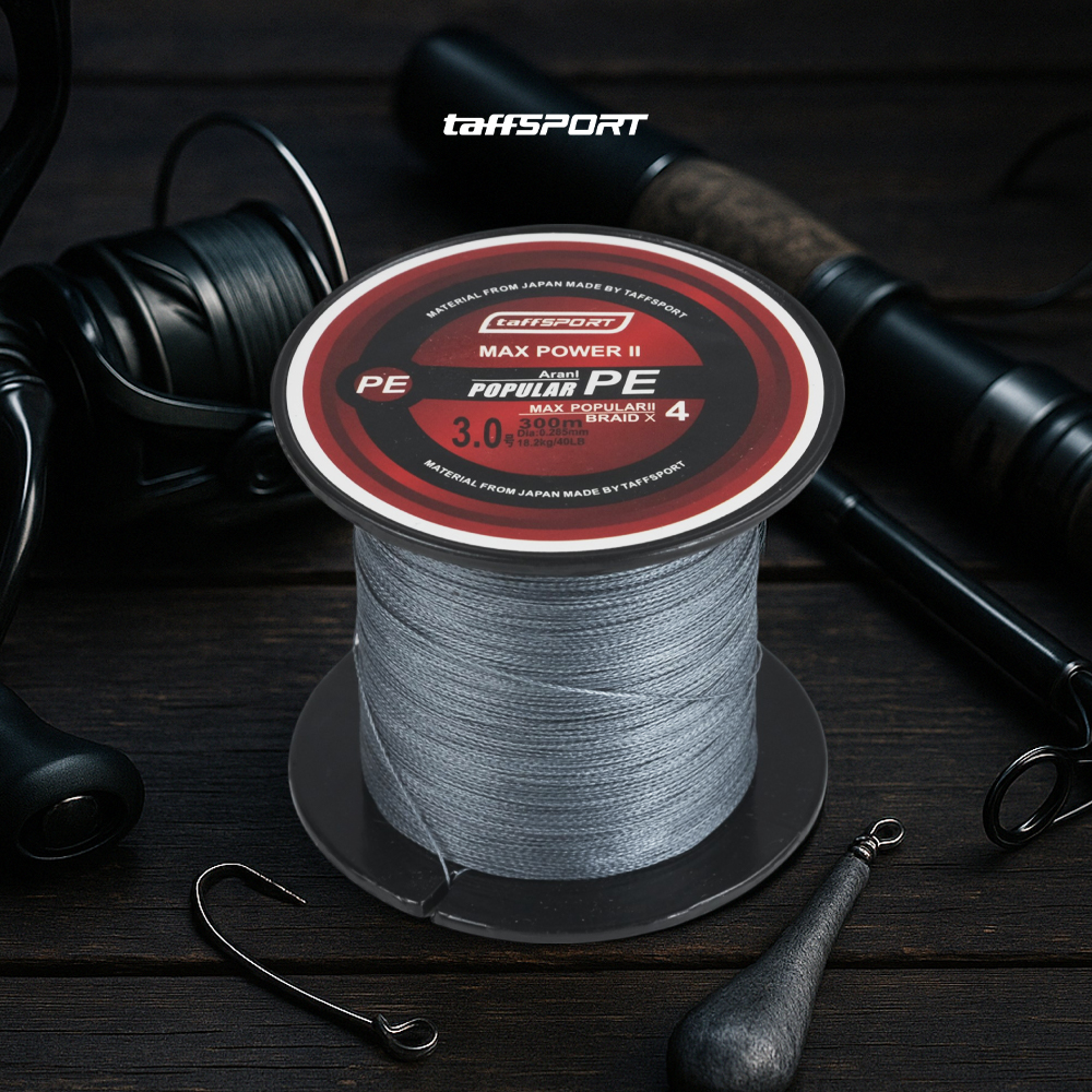 Gambar produk TaffSPORT Senar Tali Pancing Fishing PE Braided Thick Line 300M 3.0 - BLTP