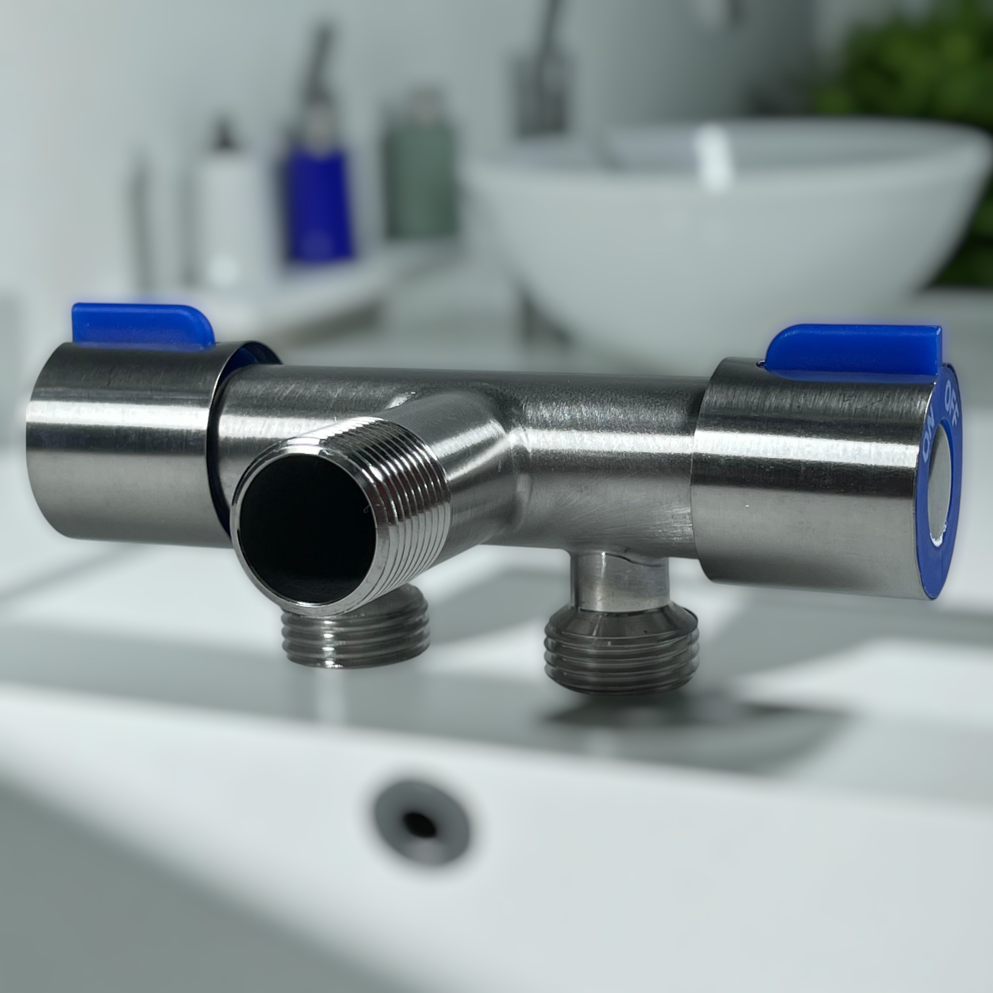 Gambar produk WASHON Keran Air Faucet 2in1 Water Mop Pool Handheld Stainless Steel - A1