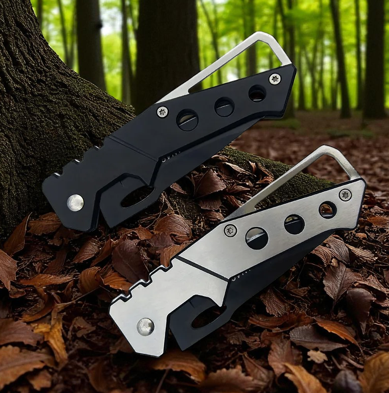 Gambar produk KNIFEZER Pisau Saku Lipat Mini Serbaguna Portable Knife Survival - W46