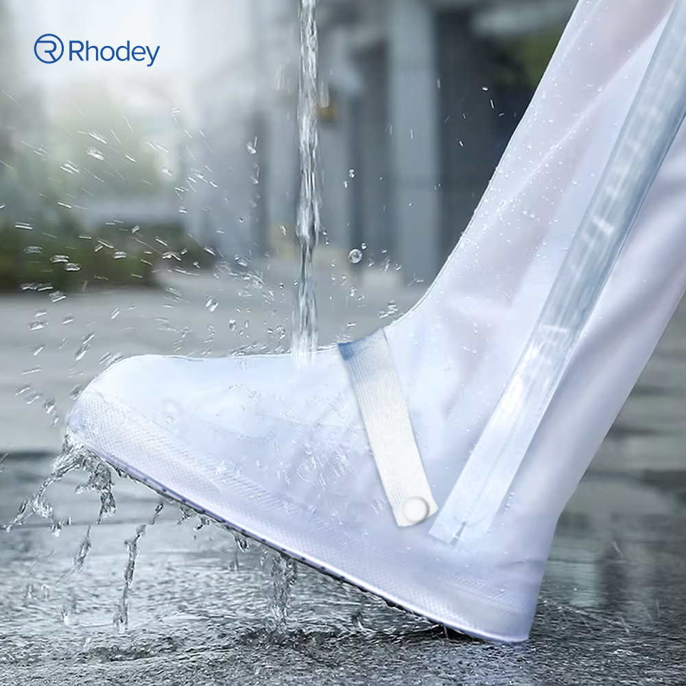 Gambar produk Rhodey Jas Hujan Sepatu Anti Air Shoes Cover PVC Zipper with Reflector L - H-212
