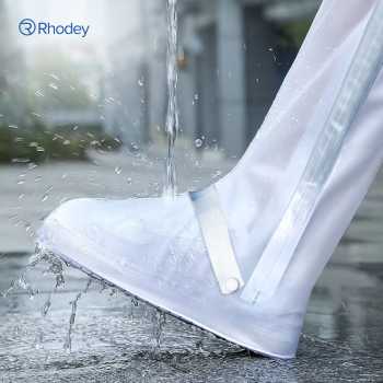 Gambar produk Rhodey Jas Hujan Sepatu Anti Air Shoes Cover PVC Zipper with Reflector L - H-212