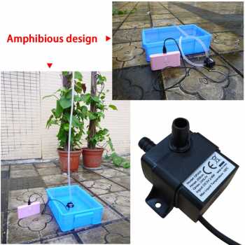 Gambar produk Taffware Pompa Air Mini USB Brushless Water Oil Pump Submersible 5V - QR30A