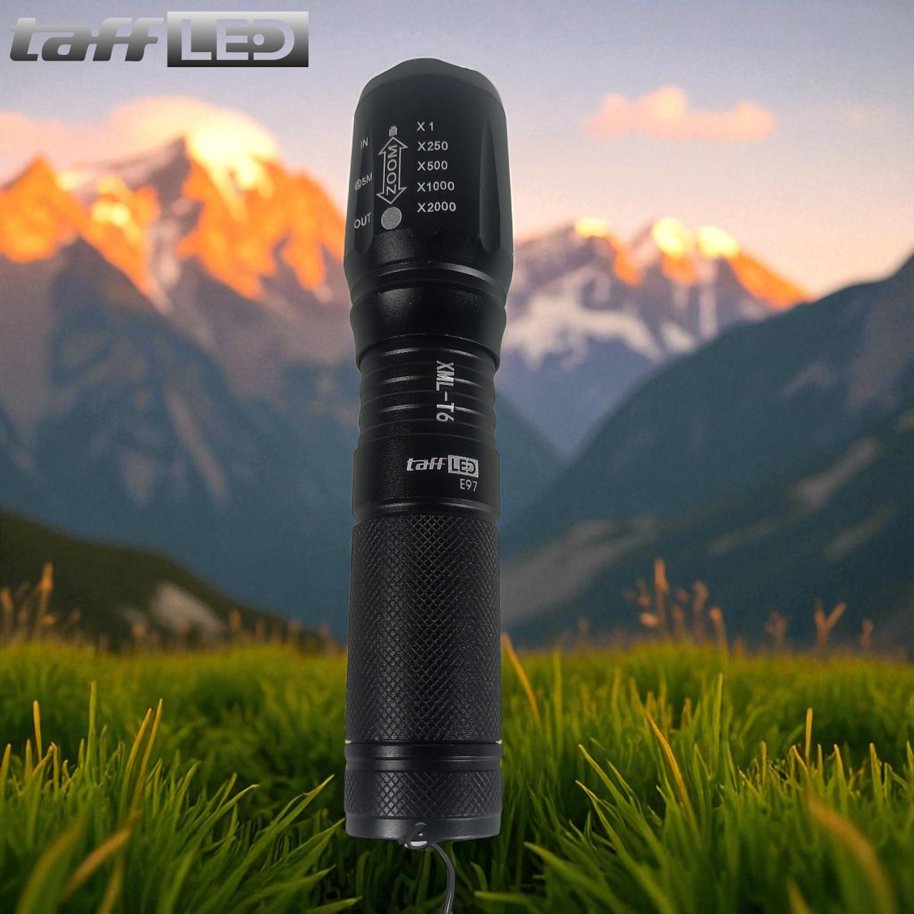 Gambar produk TaffLED Senter LED Cree XM-L T6 26650 5000 Lumens 5 Mode - E97