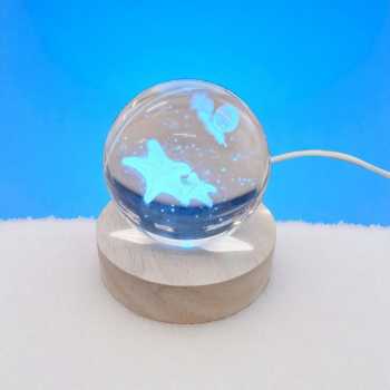 Gambar produk LazySpace Lampu Tidur Bola Kristal 3D RGB USB 1.5W Starfish - LS660