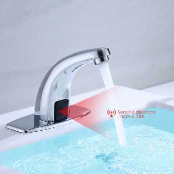 Gambar produk TAOCNSN Keran Wastafel Sensor Otomatis Touchless Bathroom Sink Faucet - HZY-12