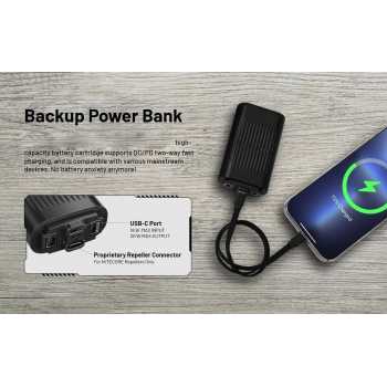 Gambar produk NITECORE Portable Mosquito Bug Repelllent Power Bank 40kHz 12000mAh - EMR25