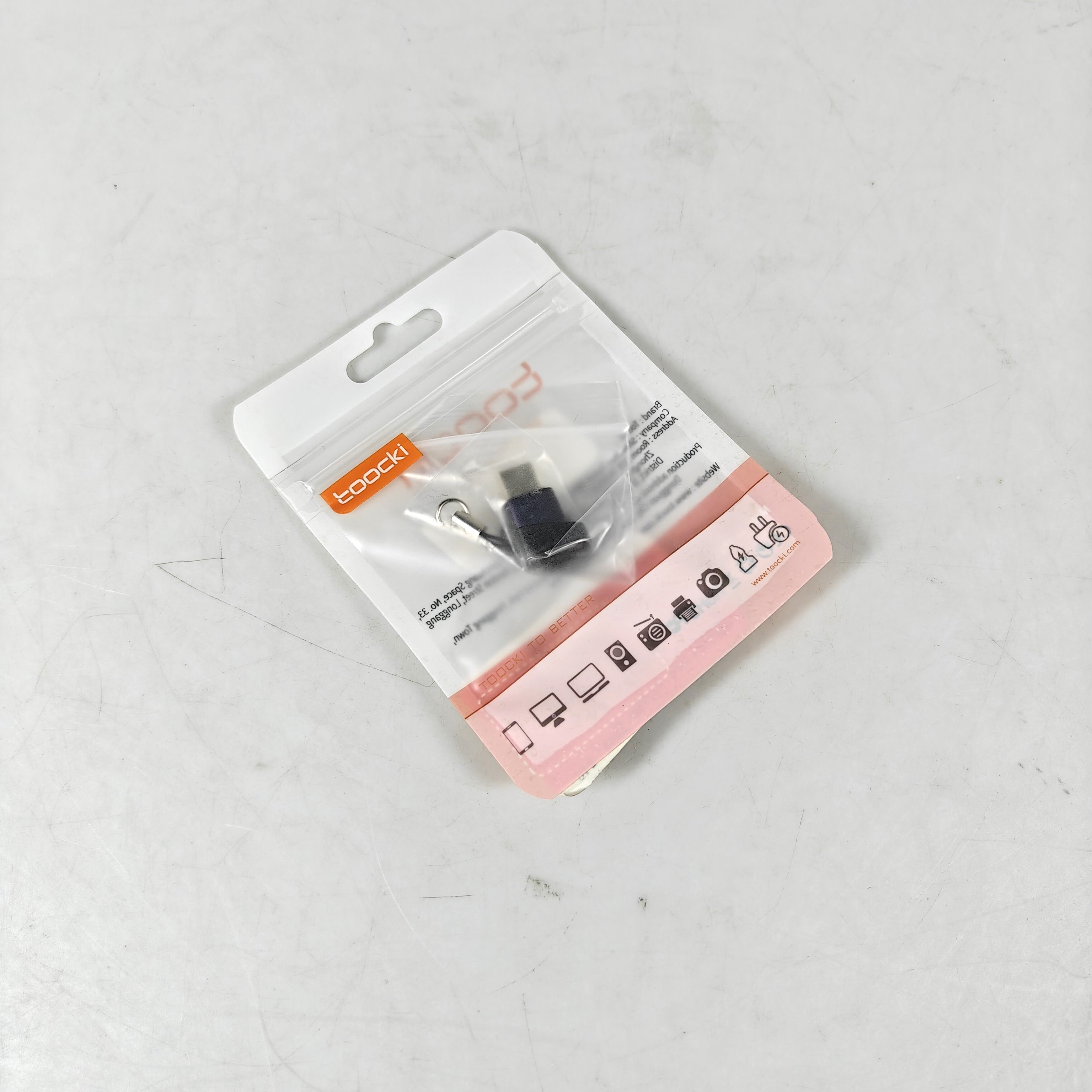 Gambar produk Toocki OTG Type C to Micro USB Adapter Converter 480Mbps with Lanyard - TZJTMC-JG05