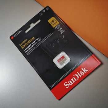 Gambar produk SanDisk Extreme microSDXC V30 A2 U3 256GB-SDSQXAV-256G