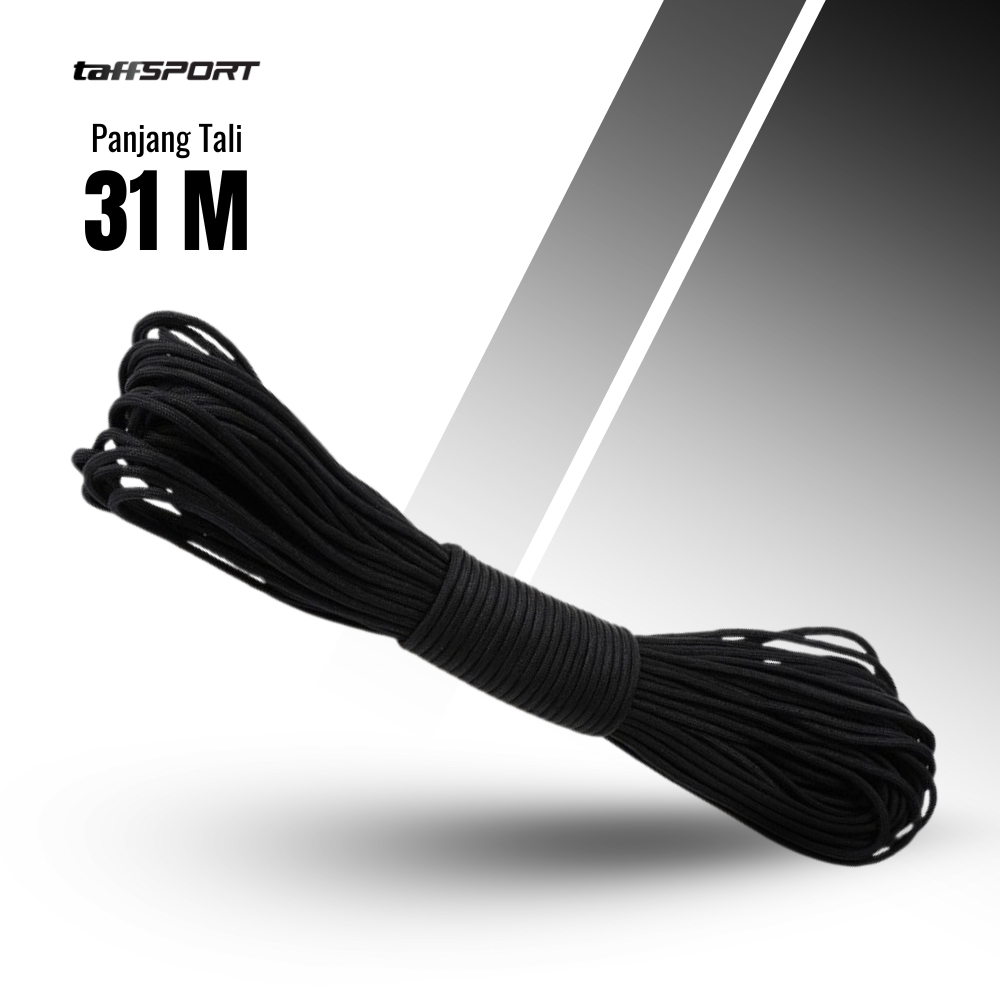 Gambar produk TaffSPORT Tali Paracord Tenda Camping Adventure 7 Core 4mm 31M - SS01