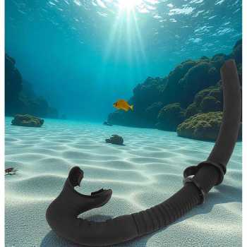 Gambar produk TITA Selang Snorkel Scuba Diving Foldable Flexible Silicone - TI045