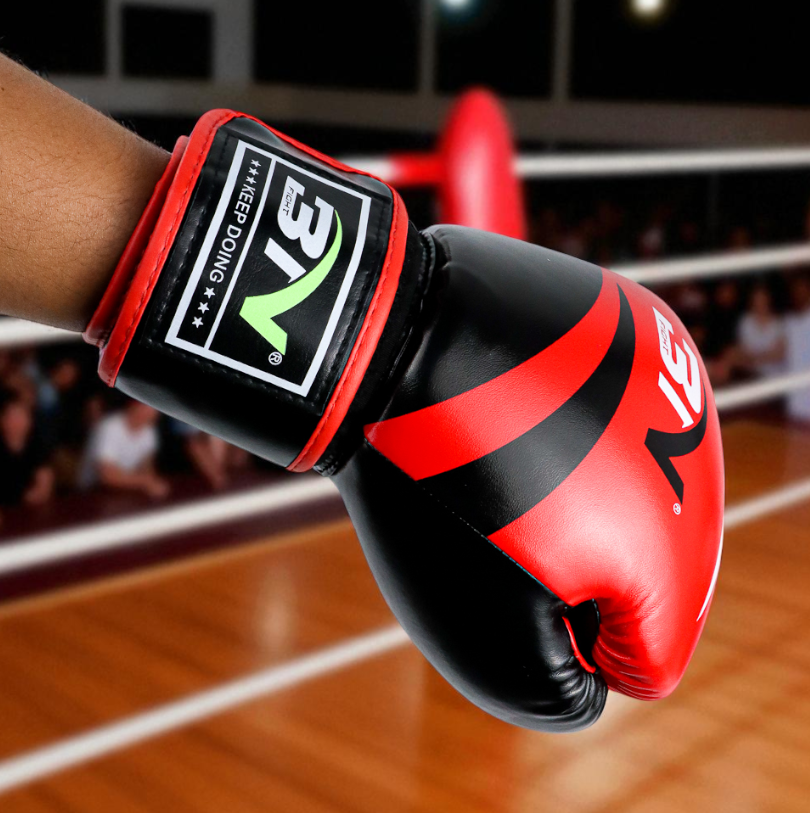 Gambar produk BN Fight Sarung Tangan Tinju Boxing Muay Thai Leather Glove Breathable 10oz - BNST-1601