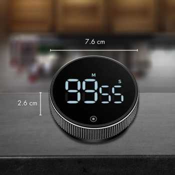 Gambar produk WEMGO Timer Masak Dapur Digital Rotary Kitchen Countdown - H-217