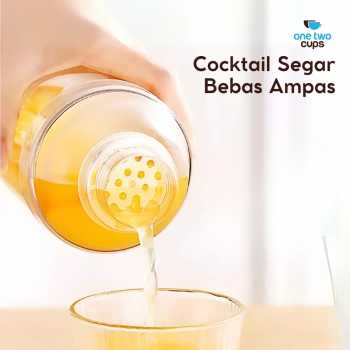Gambar produk One Two Cups Cocktail Shaker Mixer Bartender Cobbler Cup Style 700ml - B0569