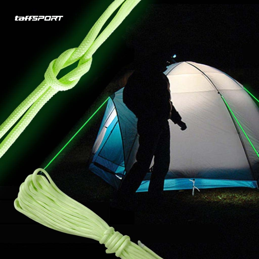 Gambar produk TaffSPORT Tali Paracord Tenda Camping Luminous 7 Core 4mm 10M - SS02
