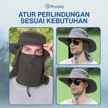 Gambar produk Rhodey Topi Rimba Outdoor Anti UV Waterproof Boonie Hat Polyester - GL001