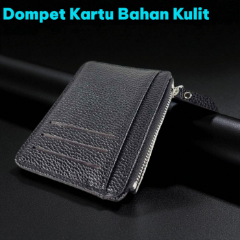 CUIKCA Dompet Kartu Bahan Kulit ID Card Holder Slim Design - HF041