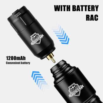Gambar produk JUN.M Mini Tattoo Pen Stroke 3.5mm RCA Aluminium Alloy 1200mAh - J120