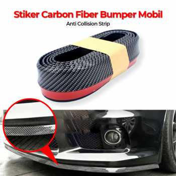 SAMURAI Stiker Carbon Fiber Anti Collision Strip Bumper Mobil 2.5M - TY354