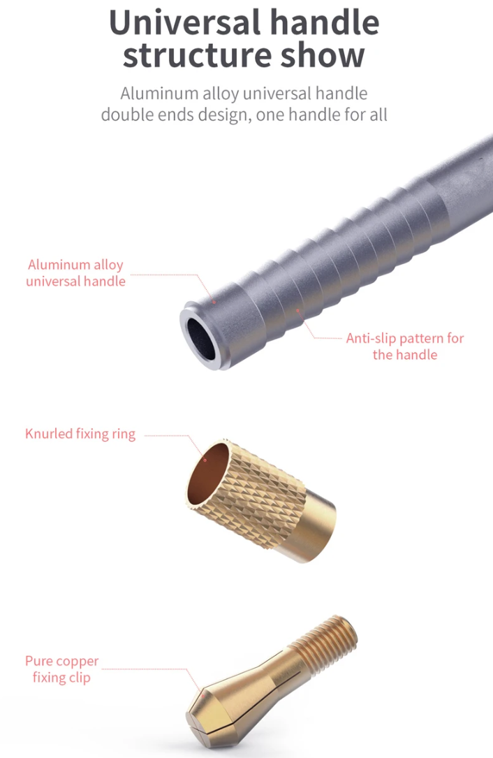Gambar produk UGAIN Handle Pisau Ukir Cutter Crafting Hobby Pen Double Head Clamp - UG-316