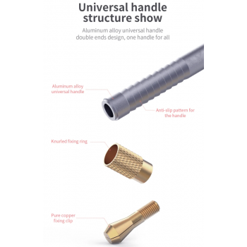 Gambar produk UGAIN Handle Pisau Ukir Cutter Crafting Hobby Pen Double Head Clamp - UG-316