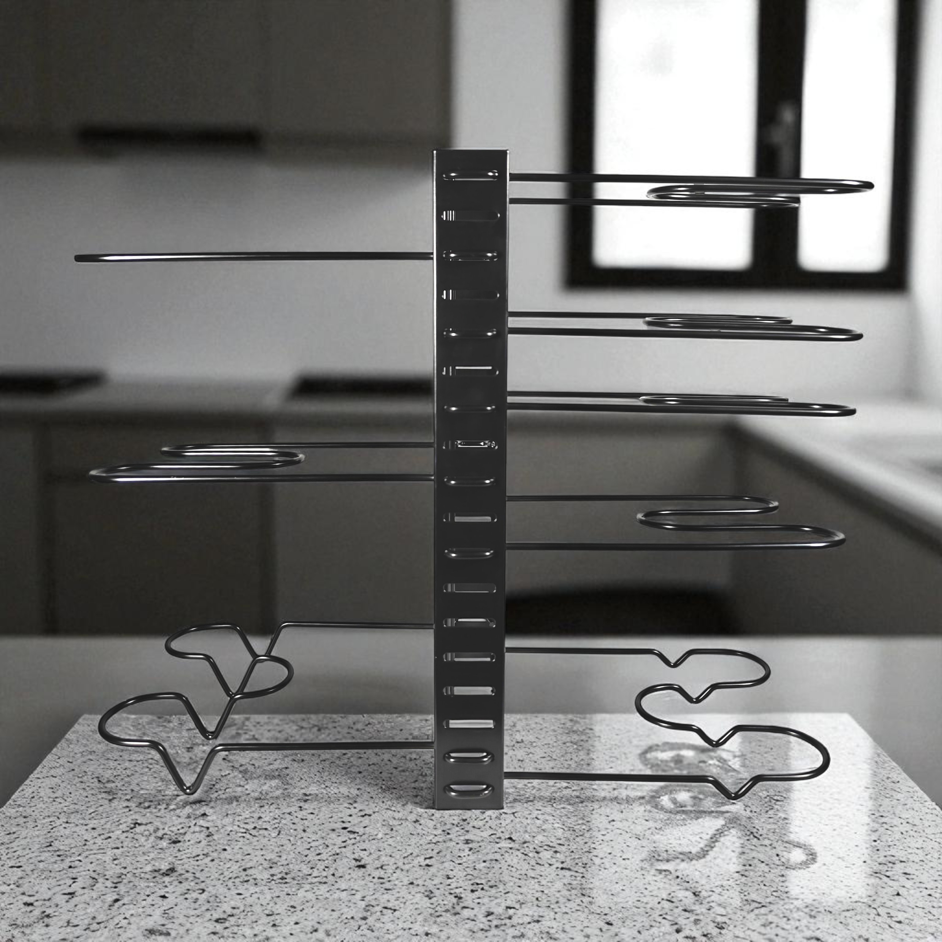 Gambar produk KAIERSEN Rak Panci Dapur Pot Rack Organizer Under Cabinet 8 Tier - KA1
