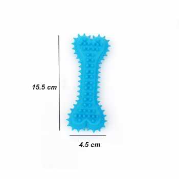 Gambar produk Bonelonov Mainan Anjing Chew Toy Soft Rubber Bite Model Tulang 4 PCS - INU138
