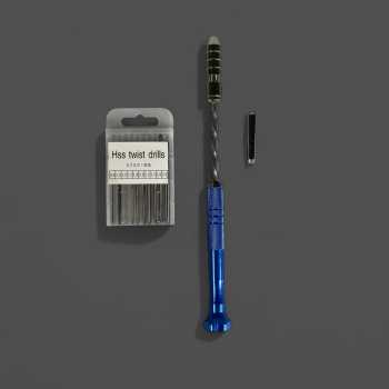 Gambar produk Blue Extended Semi-Automatic 0.5-3mm Hand Twist Drill with Drill bit - B-10