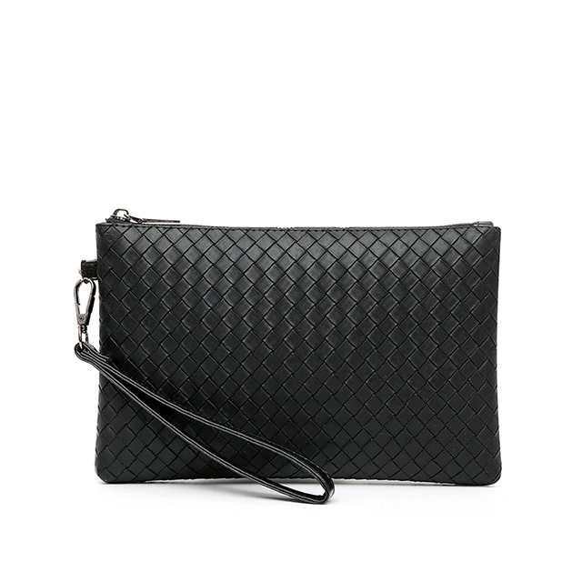 Gambar produk KIET Tas Genggam Kulit Motif Anyam Kulit Leather Clutch Bag - KT1912