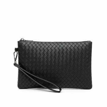 Gambar produk KIET Tas Genggam Kulit Motif Anyam Kulit Leather Clutch Bag - KT1912