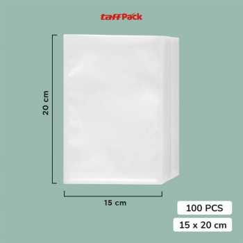 Gambar produk TaffPACK Plastik Vacuum Makanan Sealer Storage Bag 100 PCS 15x20cm - HK-08