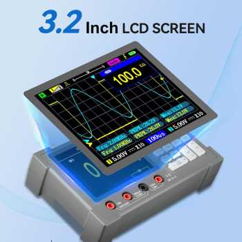 Gambar produk ZEEWEII Oscilloscope Digital 3in1 Multimeter Signal Generator 3.2 Inch - DSO3D12