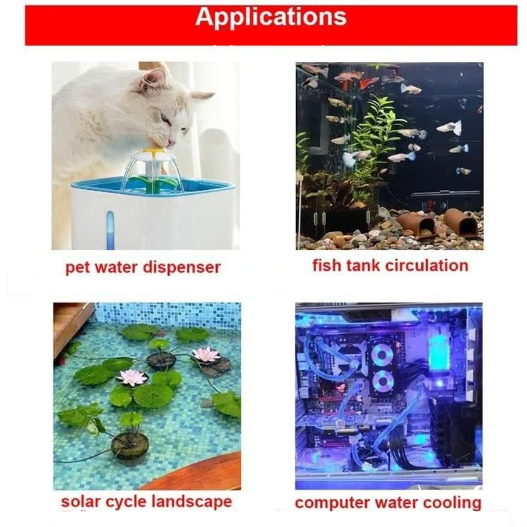 Gambar produk Taffware Pompa Air Mini USB Brushless Water Oil Pump Submersible 5V - QR30A