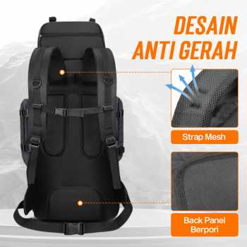Gambar produk XIYAHU Tas Gunung Carrier Bag Travel Backpack Waterproof 90L - SIG3D