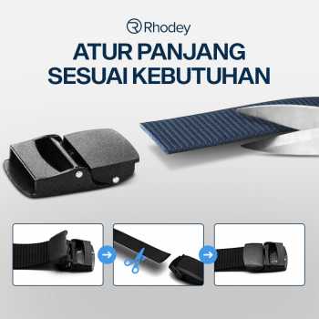 Gambar produk Rhodey Tali Ikat Pinggang Pria Anti X-Ray Plastik Automatic Buckle - 899