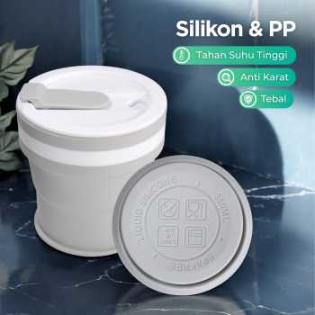 Gambar produk ACEBON Gelas Lipat Silikon Foldable Cup Heat Resistant 350ml - M6
