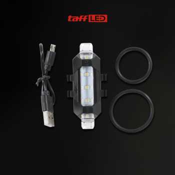 Gambar produk TaffLED Lampu Belakang Sepeda Bicycle Light USB Rechargeable 15 Lumens - DC-918