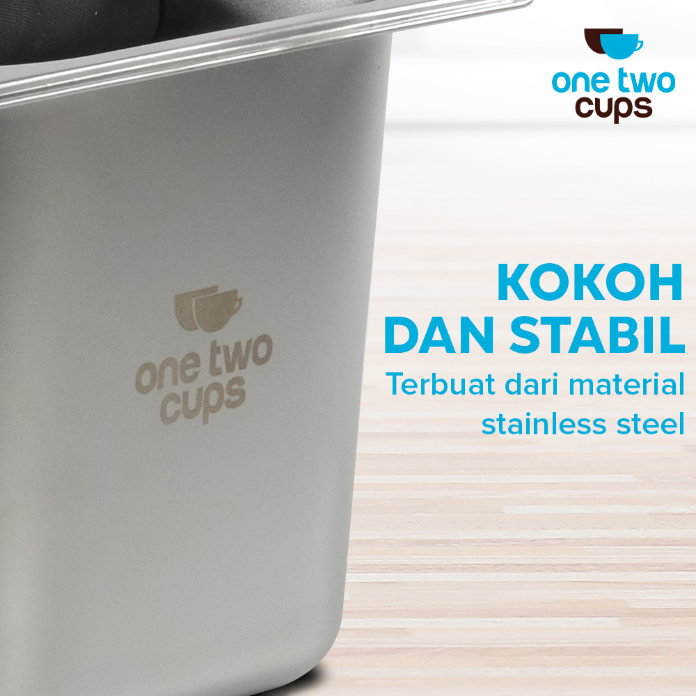 Gambar produk One Two Cups Wadah Ampas Kopi Espresso Knock Box Container XL - KB3