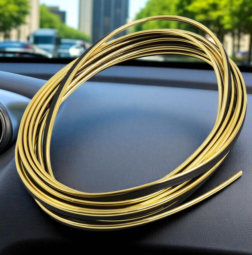 Gambar produk OTOHEROES Lis Dekorasi Interior Mobil Moulding Chrome Trim Strip 4M - C3578