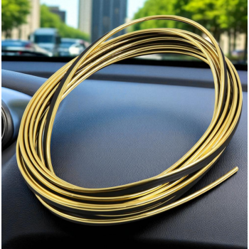 Gambar produk OTOHEROES Lis Dekorasi Interior Mobil Moulding Chrome Trim Strip 4M - C3578