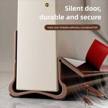 Gambar produk HOMLY Lis Penghalang Serangga Debu Bawah Pintu Door Bottom Seal 93cm - H93