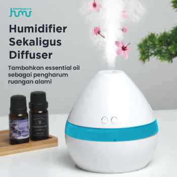Gambar produk Taffware HUMI Air Humidifier Mini Ultrasonic Diffuser Night LED 300ml - H296