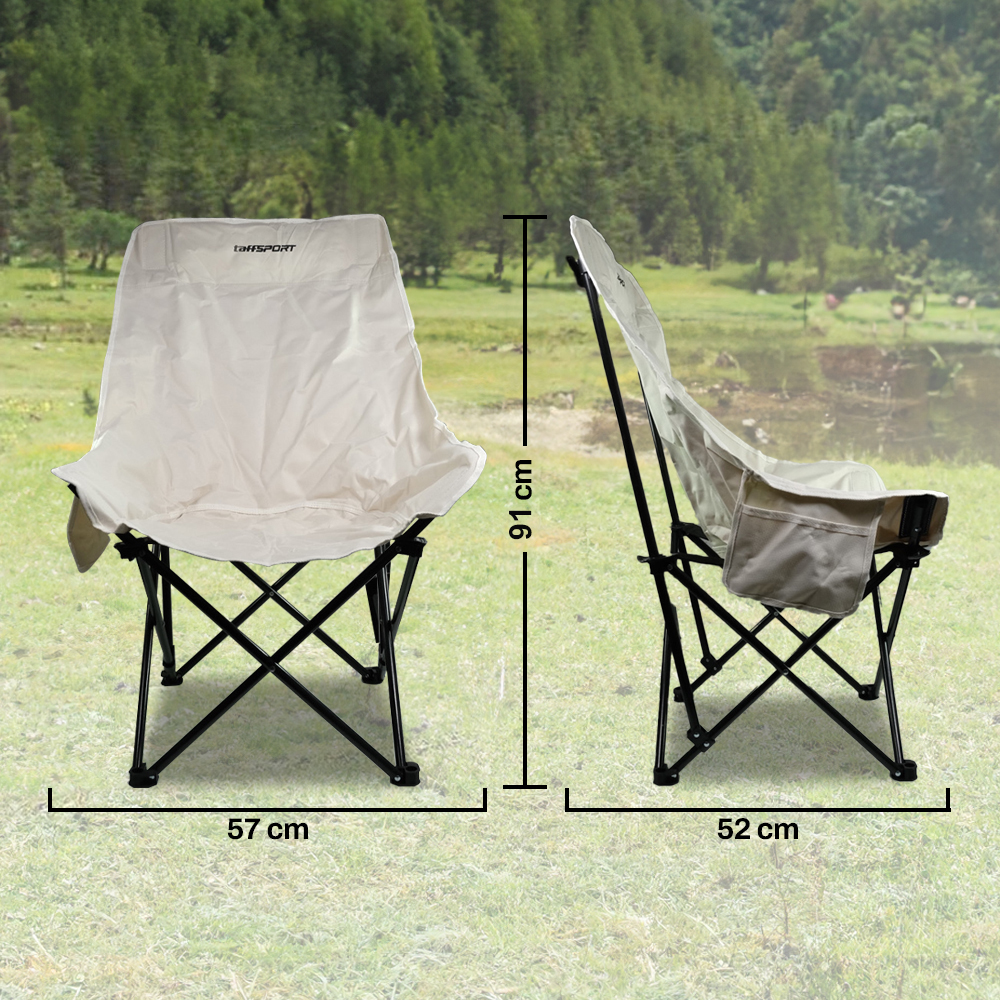 Gambar produk TaffSPORT Kursi Lipat Camping Piknik Portable Foldable with Head Rest - TP2