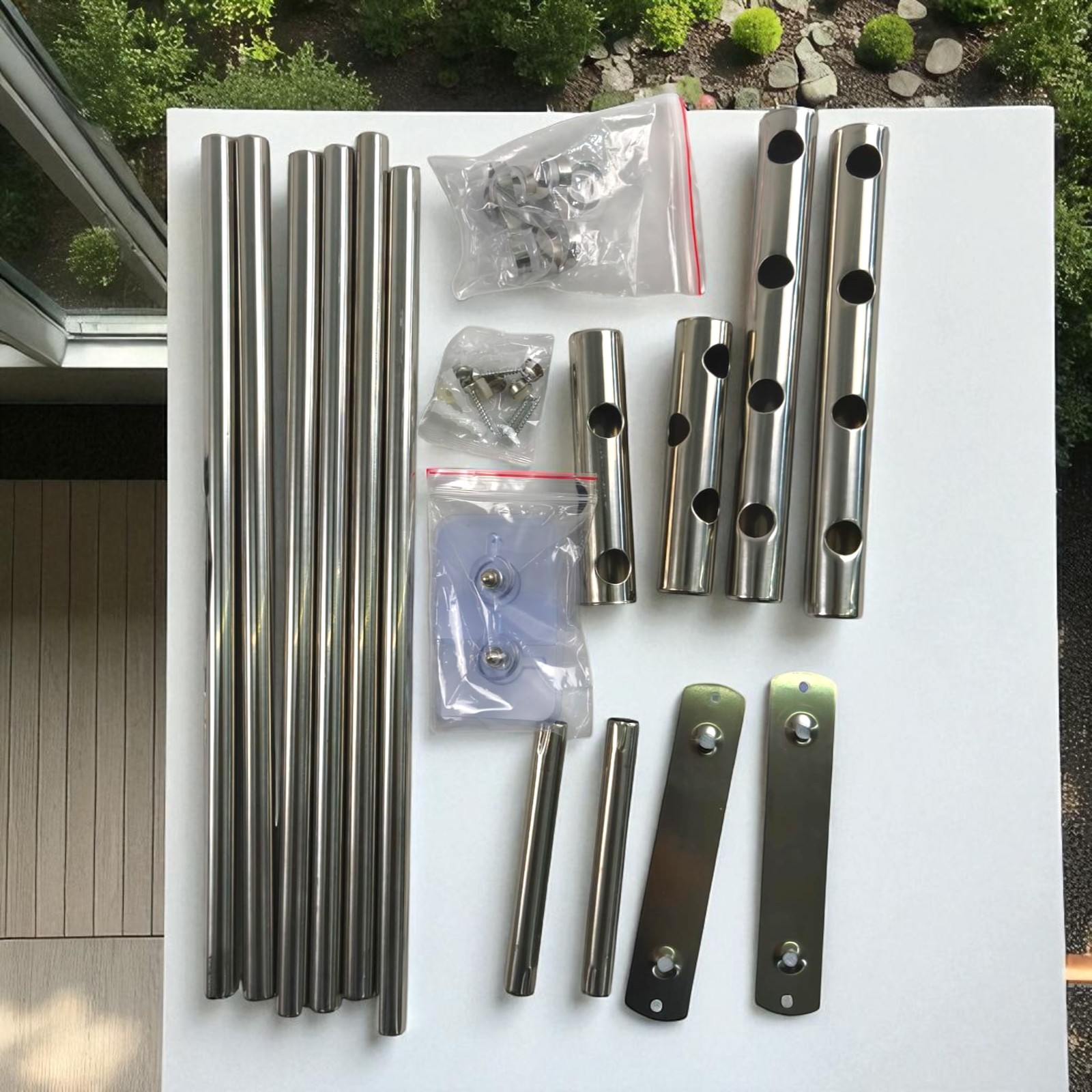 Gambar produk EEND Rak Kamar Mandi Shelf Towel Rack Single Layer Stainless Steel 201 50cm - E-201