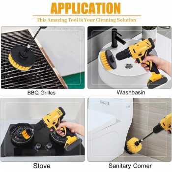 Gambar produk UNTIOR Kepala Sikat Pembersih Bor Car Polisher Drill Kit 5 PCS - UT2